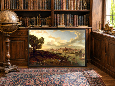Plakat Bellotto Widok Warszawy od strony Pragi - Vintage Dekoracja Ścienna Warszawy