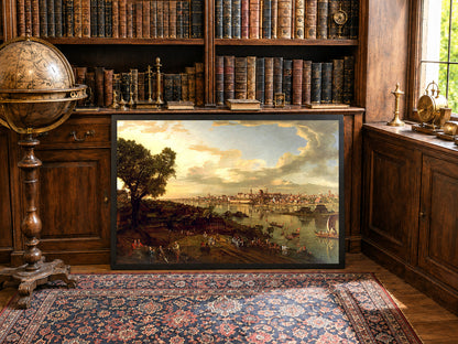 Plakat Bellotto Widok Warszawy od strony Pragi - Vintage Dekoracja Ścienna Warszawy